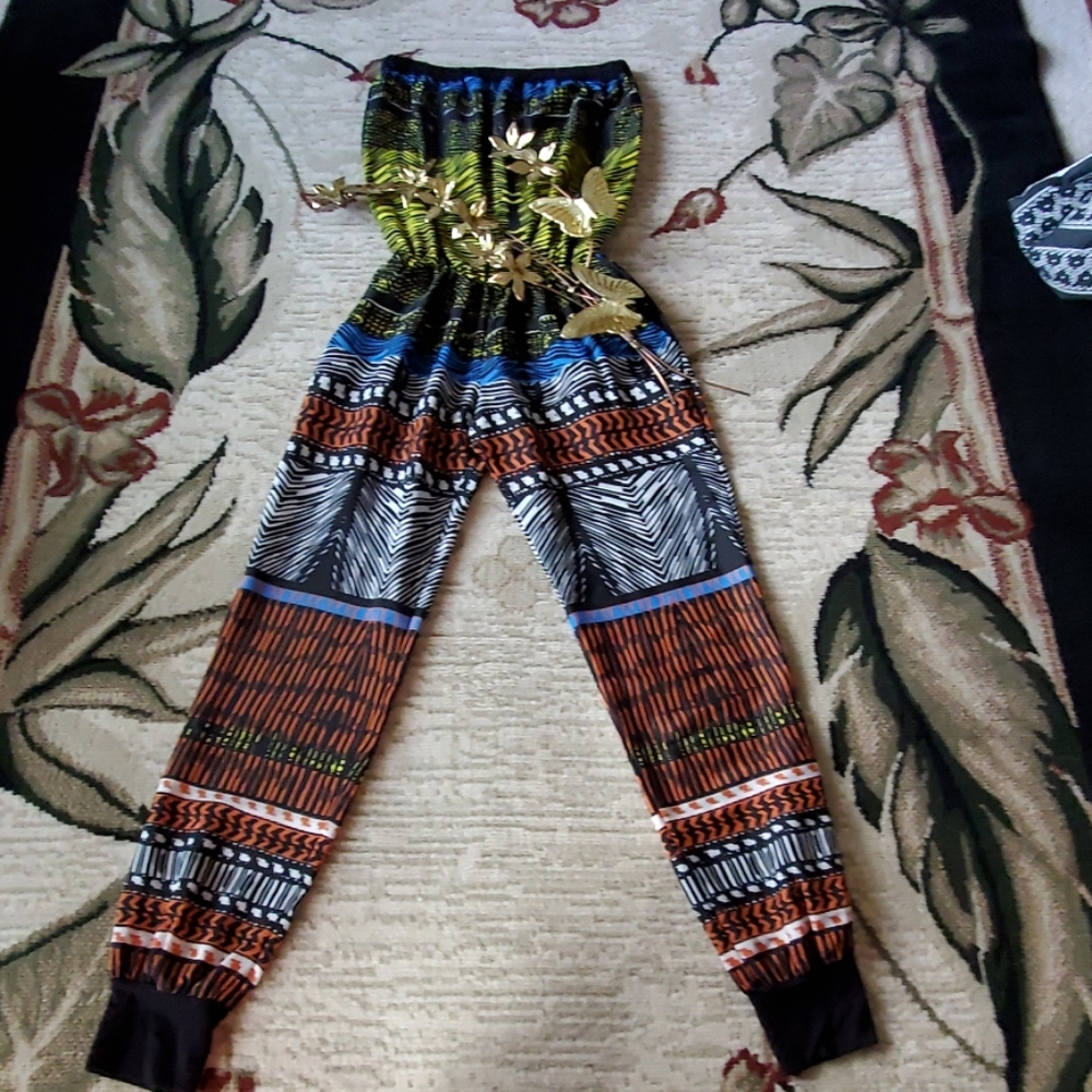 Multicolor Patterned Jumpsuit